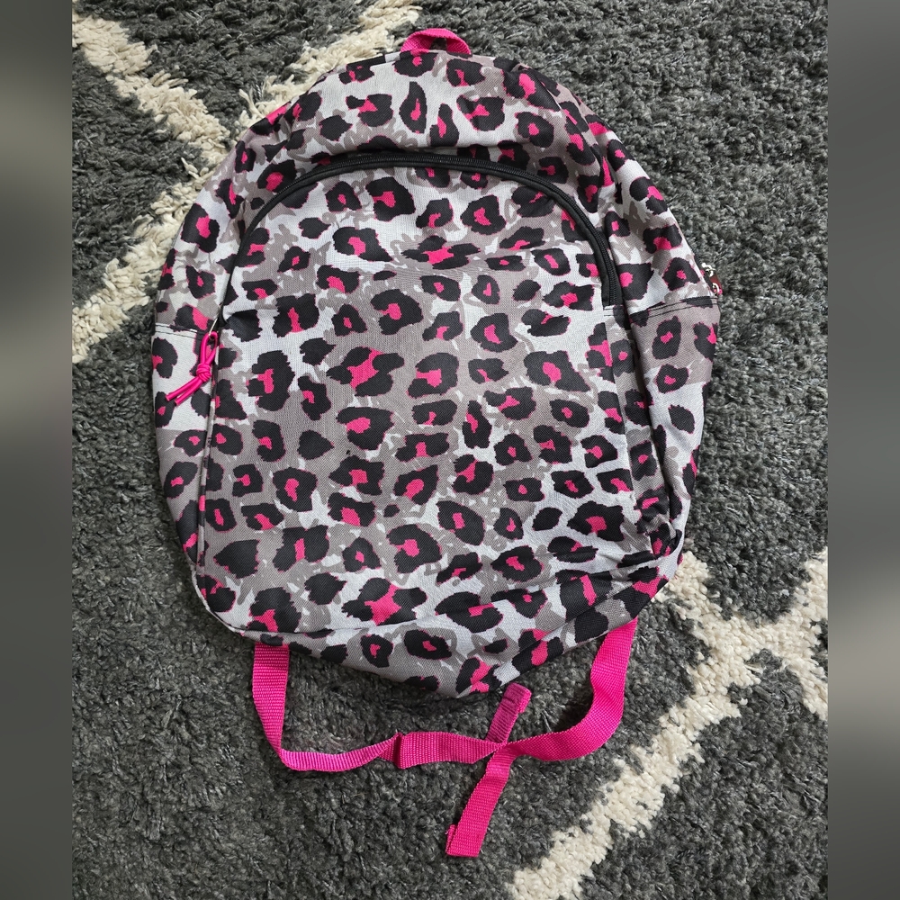 Wexford Basic Pink Animal Print Padded Straps School Travel Backpack Bookbag